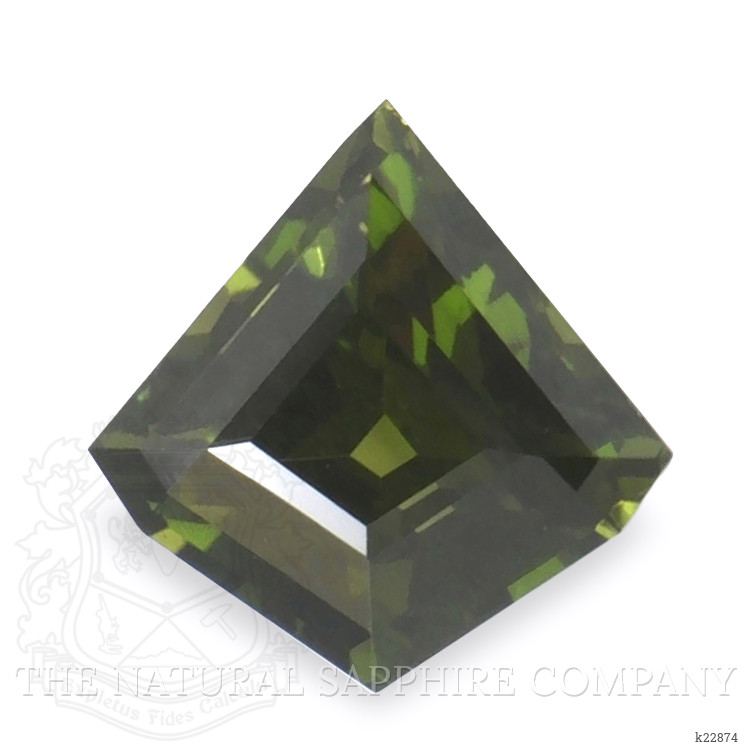 2.11 Ct. Yellowish Green Zircon from Ceylon (Sri Lanka)