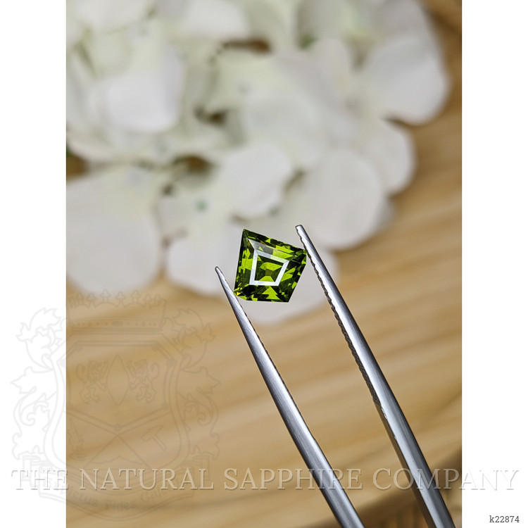 2.11 Ct. Yellowish Green Zircon from Ceylon (Sri Lanka)