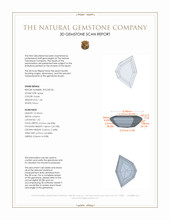 1.40 Ct. Purple Spinel from Ceylon (Sri Lanka) 3 D Scan Report