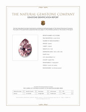 0.48 Ct. Purplish Pink Garnet from Ceylon (Sri Lanka) Scan Report
