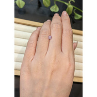 0.55 Ct. Purplish Pink Garnet from Ceylon (Sri Lanka) Life Style