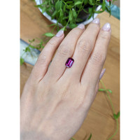 1.93 Ct. Purplish Pink Garnet from Ceylon (Sri Lanka) Life Style
