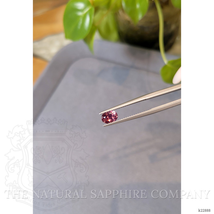 1.00 Ct. Reddish Pink Garnet from Ceylon (Sri Lanka)
