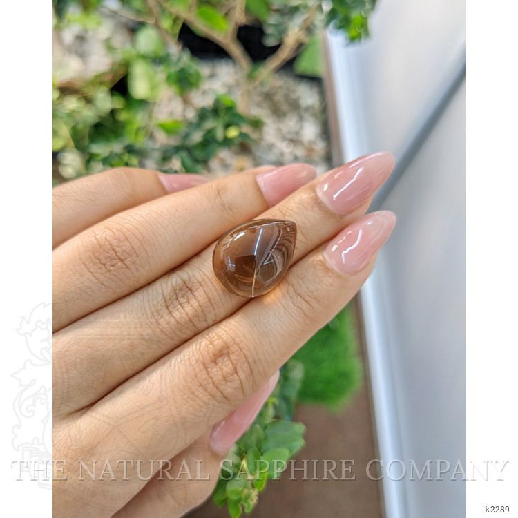 17.44 Ct. Brown Cabochon Smokey Quartz from Brazil
