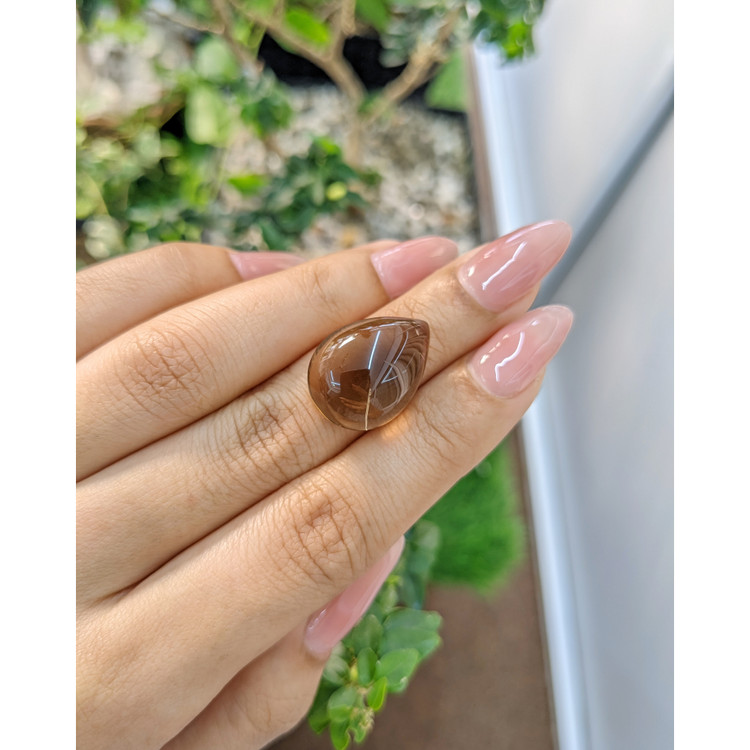17.44 Ct. Cabochon Smokey Quartz from Brazil