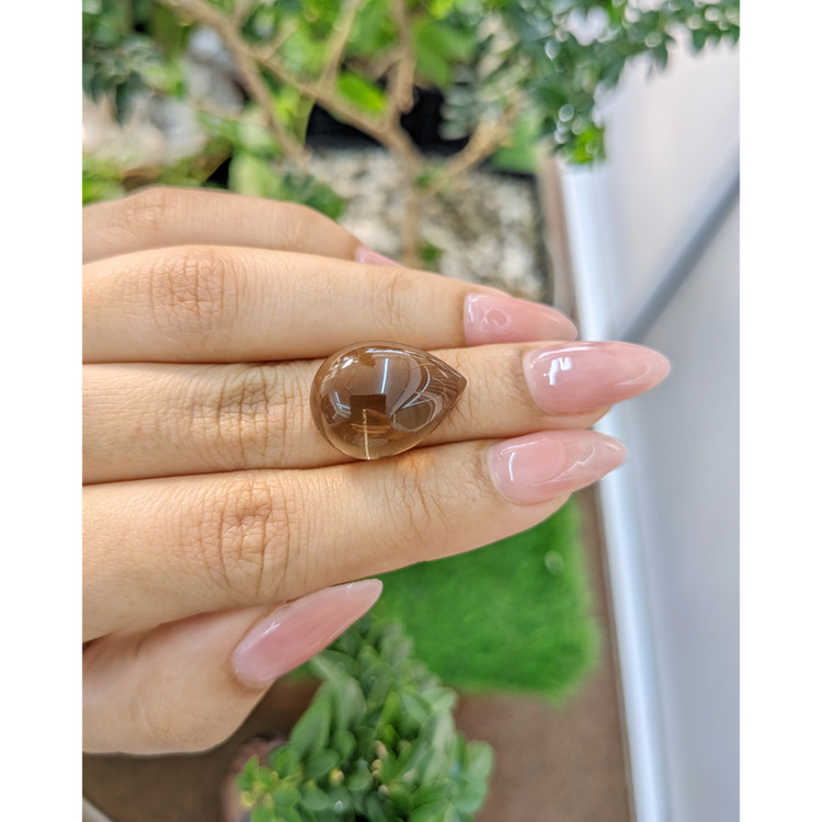 17.44 Ct. Cabochon Smokey Quartz from Brazil