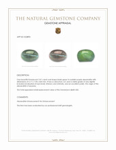 2.01 Ct. Cabochon Alexandrite from Tanzania Appraisal