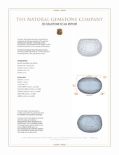 2.01 Ct. Cabochon Alexandrite from Tanzania 3 D Scan Report