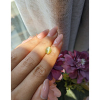 2.62 Ct. Greenish Yellow Cabochon Chrysoberyl from Tanzania Life Style