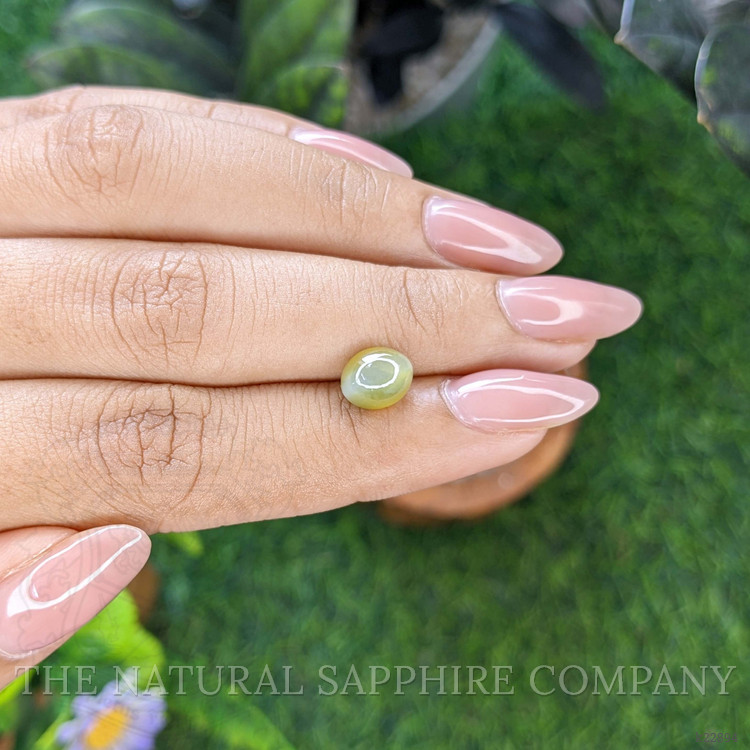 2.62 Ct. Greenish Yellow Cabochon Chrysoberyl from Tanzania