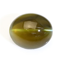 2.62 Ct. Brownish Green Cabochon Chrysoberyl from Madagascar Video