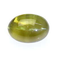 7.16 Ct. Yellowish Green Cabochon Chrysoberyl from Ceylon (Sri Lanka) Video