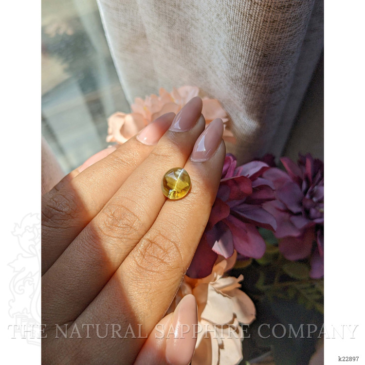 6.77 Ct. Brown Cabochon Chrysoberyl from Ceylon (Sri Lanka)