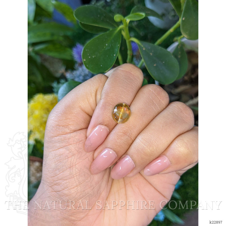 6.77 Ct. Brown Cabochon Chrysoberyl from Ceylon (Sri Lanka)