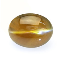 4.60 Ct. Greenish Brown Cabochon Chrysoberyl from Madagascar Video