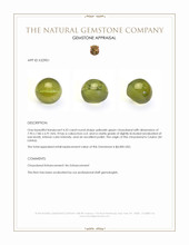 4.32 Ct. Yellowish Green Cabochon Chrysoberyl from Ceylon (Sri Lanka) Appraisal