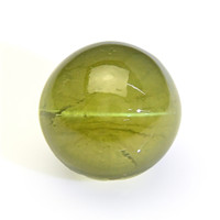 4.32 Ct. Yellowish Green Cabochon Chrysoberyl from Ceylon (Sri Lanka) Video