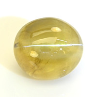 3.02 Ct. Greenish Yellow Cabochon Chrysoberyl from Tanzania Video