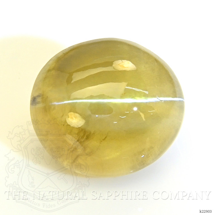 3.02 Ct. Greenish Yellow Cabochon Chrysoberyl from Tanzania