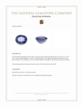 0.48 Ct. Blue Spinel from Ceylon (Sri Lanka) Appraisal