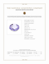 0.63 Ct. Purple Spinel from Ceylon (Sri Lanka) Scan Report