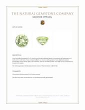 0.37 Ct. Chrysoberyl from Ceylon (Sri Lanka) Appraisal