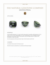 1.29 Ct. Tourmaline from Ceylon (Sri Lanka) Appraisal