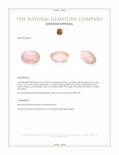 31.32 Ct. Pink Star Rose Quartz from Ceylon (Sri Lanka) Appraisal