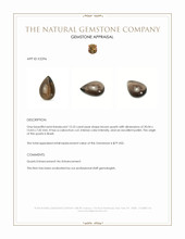 13.23 Ct. Cabochon Quartz from Brazil Appraisal