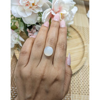 9.61 Ct. Cabochon Moonstone from Ceylon (Sri Lanka) Life Style