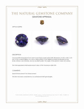 0.64 Ct. Purple Spinel from Ceylon (Sri Lanka) Appraisal