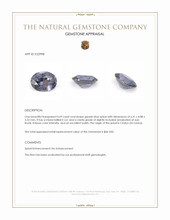 0.69 Ct. Greyish Blue Spinel from Ceylon (Sri Lanka) Appraisal