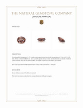 1.76 Ct. Zircon from Ceylon (Sri Lanka) Appraisal