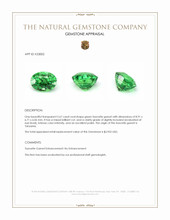 2.67 Ct. Tsavorite Garnet from Tanzania Appraisal