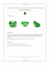 2.49 Ct. Tsavorite Garnet from Tanzania Appraisal