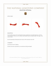 2.40 Ct. Coral Crystal from China Appraisal