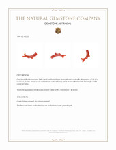 2.40 Ct. Coral Crystal from China Appraisal