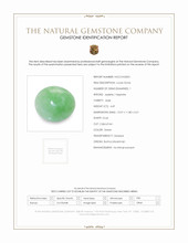 4.69 Ct. Green Cabochon Jade from Burma (Myanmar) Scan Report