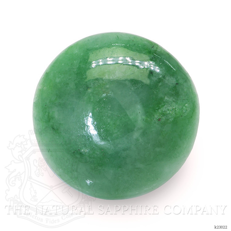 6.53 Ct. Green Cabochon Jade from Burma (Myanmar)