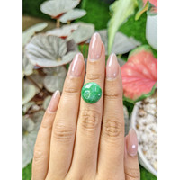 6.53 Ct. Cabochon Jade from Burma (Myanmar) Life Style