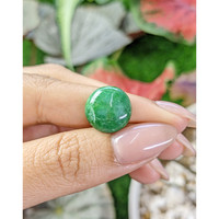 6.53 Ct. Green Cabochon Jade from Burma (Myanmar) Life Style