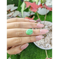 5.20 Ct. Cabochon Jade from Burma (Myanmar) Life Style