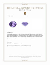0.36 Ct. Purple Spinel from Ceylon (Sri Lanka) Appraisal