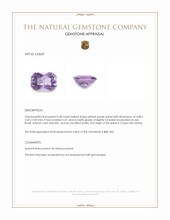 0.40 Ct. Pinkish Purple Spinel from Ceylon (Sri Lanka) Appraisal