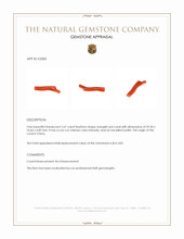 2.67 Ct. Coral Crystal from China Appraisal