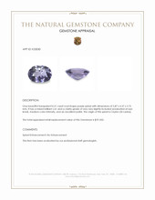 0.51 Ct. Purple Spinel from Ceylon (Sri Lanka) Appraisal