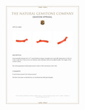 2.27 Ct. Coral Crystal from China Appraisal