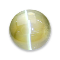 3.52 Ct. Greenish Yellow Cabochon Chrysoberyl from Ceylon (Sri Lanka) Video