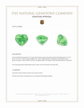 2.73 Ct. Tsavorite Garnet from Tanzania Appraisal