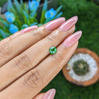 0.68 Ct. Tsavorite Garnet from Tanzania Life Style